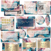 Script Watercolor iriserende Roze gloed Naambordje