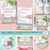 Grappig zomer tropisch strand blikjeskoeler