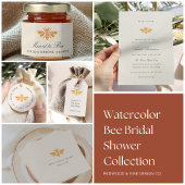 Gouden Bij "Bestemming Bij" Bruiloft Favor Ronde Sticker