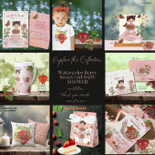 Personalized Berry Sweet Baby Shower Disposable  Papieren Bordje