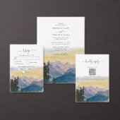 Blue Mountains Pine Wedding Order of Service Programma (Personaliseer de collectie van deze zelfstandige maker.)