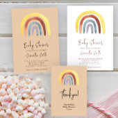 Boho regenboog hoe groot is mama's buik informatiekaartje