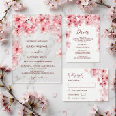 Cherry Blossoms Wedding Seating Chart Kaart