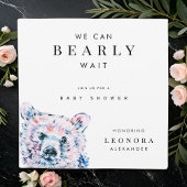 Waterverf Teddy Bear Baby shower Papier Bord