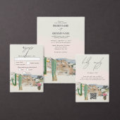 Watercolor Desert Cactus Boho Wedding Favor Poker Chips (Personaliseer de collectie van deze zelfstandige maker.)