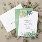 Waterverf Cactus Succulents Wedding Welcome Poster (Personaliseer deze collectie van deze onafhankelijke maker. Test)