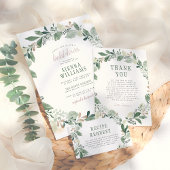 Waterverf Eucalyptus lekt het grote Vrijgezellenfe Kaart