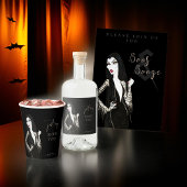 Kostuums en Cocktail Halloween Feestuitnodiging