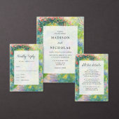 Elegant Love In Bloom Garden Bridal Shower Kaart (Personaliseer de collectie van deze zelfstandige maker.)