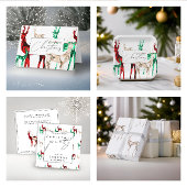 Edelstenen kristal rendier Vrolijke kerstvakantie Papieren Bordje