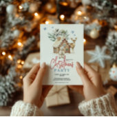 Waterverf Gingerbread House, Polar Beer & Reindee Keramisch Ornament