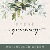 Greenery Minimalist Script Wedding Place Card Plaatskaartje