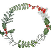 Holiday Wreath Greenery Berry Initiaal Persoonlijk Tote Bag