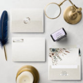 Waterverf Ivoor Blauw Bloem Verloving Uitnodiging (Personaliseer de collectie van deze zelfstandige maker.)