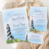 Vuurtoren Nautical Waterverf Wedding Save The Date