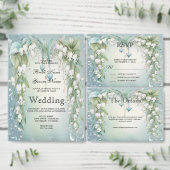 Waterverf Lily van de Vallei Huwelijksuitnodiging Kaart (Personaliseer de collectie van deze zelfstandige maker.)