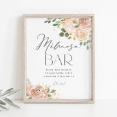 Boho Mauve Peach Flowers Baby Brunch Uitnodiging