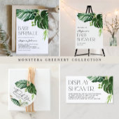 Monstera Greenery Zomerverjaardagsfeest Dank u Cadeaulabel