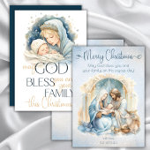 Waterverf Engel Religieus Kerstfeest Vierkante Sticker