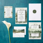 Waterverf buitenshuis met QR Code Wedding Kaart (Personaliseer de collectie van deze zelfstandige maker.)