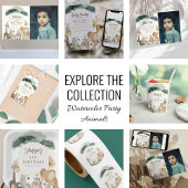 Waterverf Party Dieren Foto Verjaardagsfeest Papieren Bekers