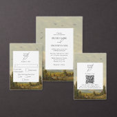 Pine Tree Forest Order of Service Bruiloft Programma (Personaliseer de collectie van deze zelfstandige maker.)