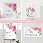 Roze Waterverf Dahlia Spring Baby shower Welkom Acryl Bord