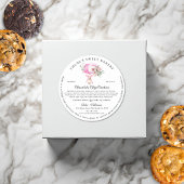 Waterverf Mixer Bloemenbakkerij Dank u Sticker