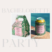 Tropisch strand palm roze bachelorette Welkom Perfect Poster