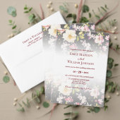 Waterverf Roze Gele Rozen, zwart wazig, Bruiloft Inpakpapier Vel (Personaliseer deze collectie van deze onafhankelijke maker. Test)