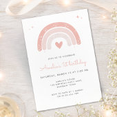 Roze Hart Waterverf Regenboog Verjaardag Welkom Spandoek