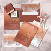 Waterverf Reflections Wedding Clay ID774 Save The Date
