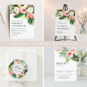 Waterverf Tropisch Floral Pattern Hoesje Kussensloop