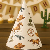 Waterverf Western Kind Art Feesthoedjes