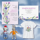 Kleurrijke waterverf wilde bloemen Baby shower Bedankdoosjes