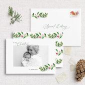 Waterverf Wintergroen Modern Kerstmis Latte Mok