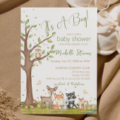 Witte Waterverf Woodland Animals Satijnen Lint