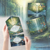 Reizen Bestemming Landschappen van Onze Wereld Aankondigingskaart