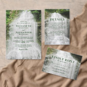Beauful Waterfall Wedding RSVP (Personaliseer de collectie van deze zelfstandige maker.)