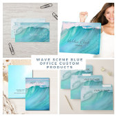 Wave Scene Zomer Blauw Dank u Briefkaart
