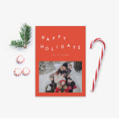 Zwaaiende Feestdagen Cadeaulabel