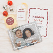 Prettige feestdagen €? | Speels script terugzetten Ronde Sticker