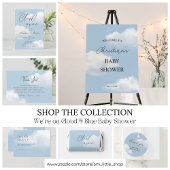 Cloud 9 blauw Baby shower Bedankdoosjes