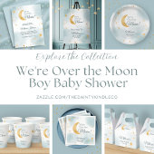 We zijn over the moon mama om Baby shower te zijn Tri-Blend Shirt