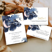 Rustiek blauw vind de gast baby bingogame invitat kaart