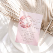 We zijn over het Moon Girl Baby shower Waterfles Etiket