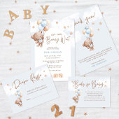 We kunnen bijna wachten op Teddy Bear Baby Boy Sho Kaart