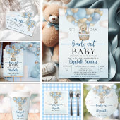 Teddy Bear Baby Shower for Boy  Bedankdoosjes