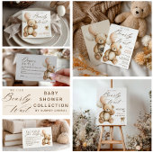 Boho We Can Bearly Wait Teddy Bear Baby Shower Servet