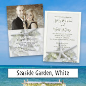 Seaside Garden Save the Date Wedding Announding